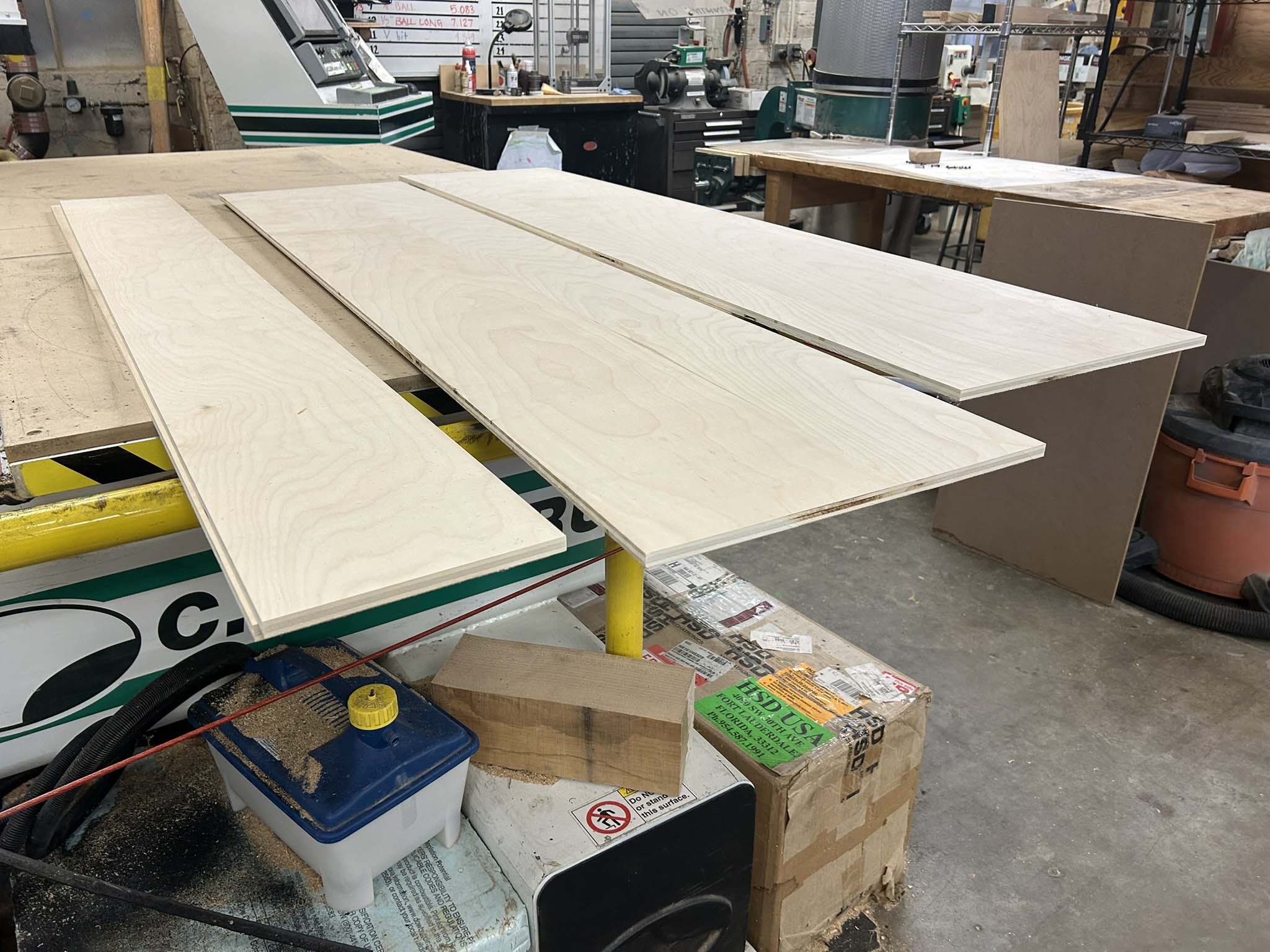 wood cuts in the shop